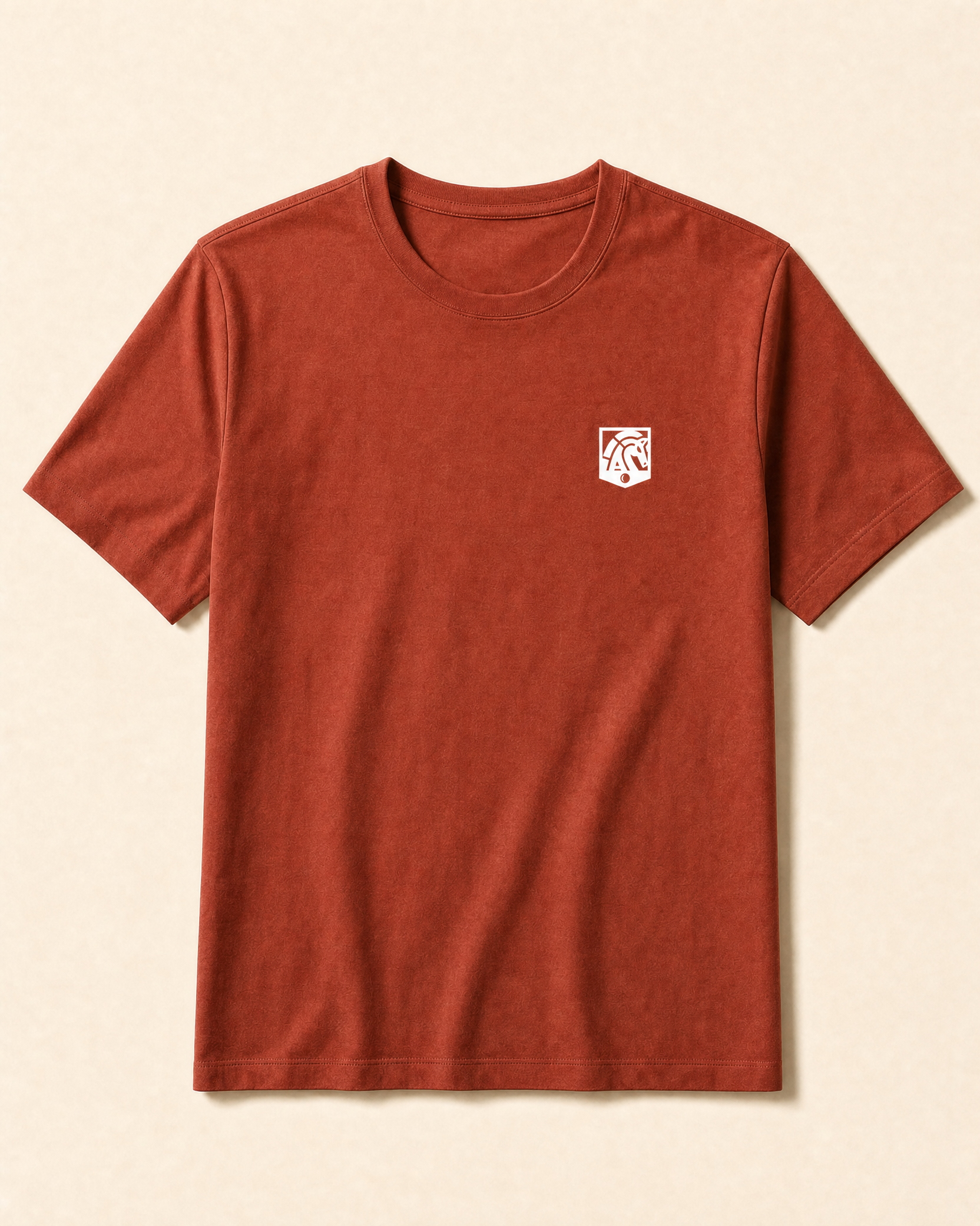 Camiseta Basic Minimalista Terracota — A Pérola Negra